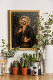Affiche homme Oracle lunaire - decor