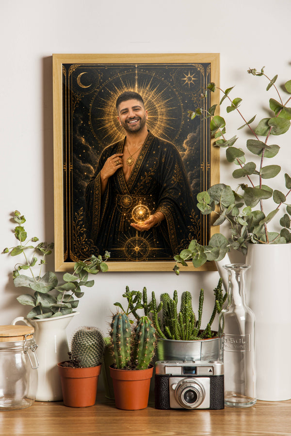 Affiche homme Oracle lunaire - decor