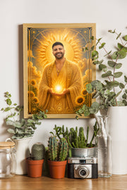 Affiche homme Oracle solaire - decor
