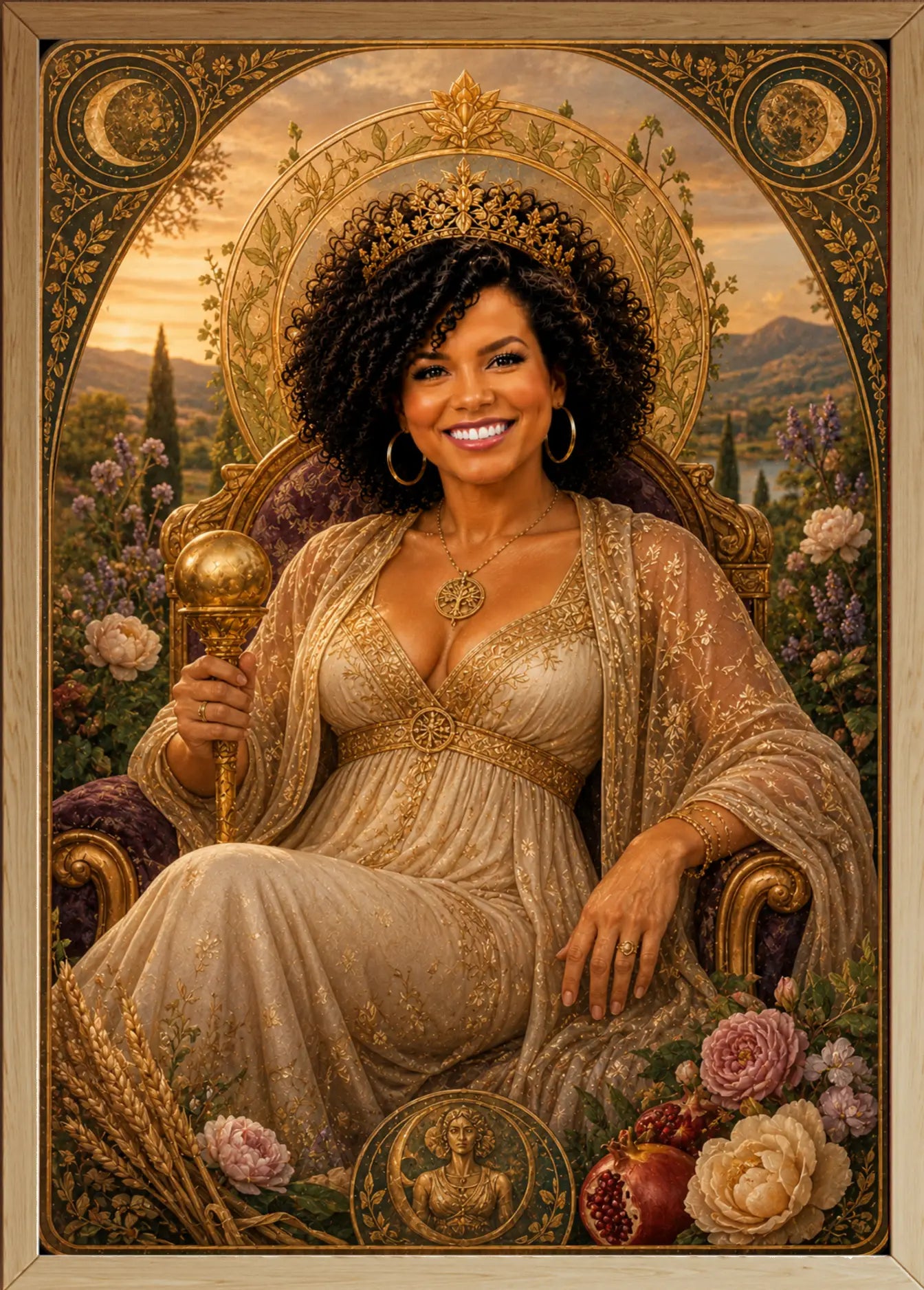Affiche maman Tarot protection personnalisee