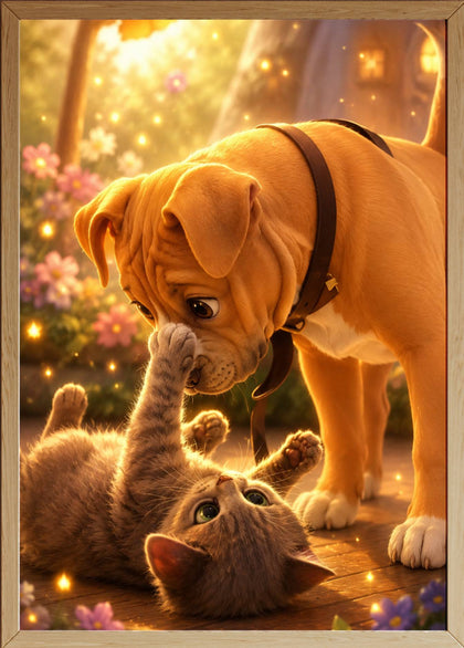 Affiche Animaux Dessin féérique