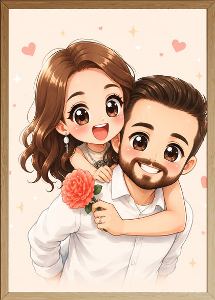 Affiche Couple Chibi