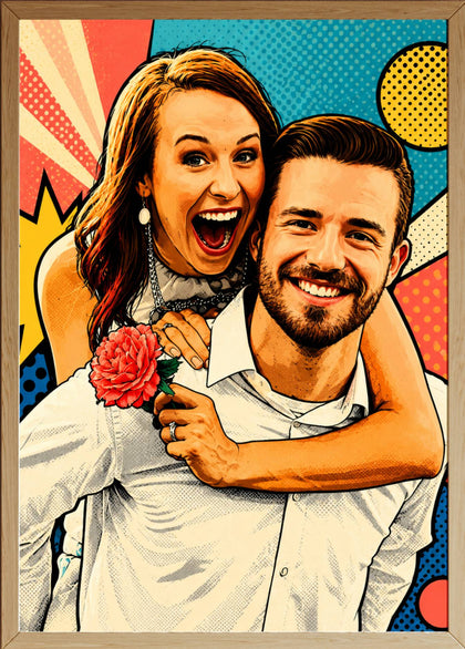 Affiche Couple Pop art