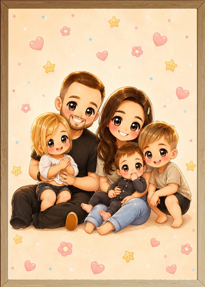 Chibi Family Poster