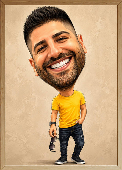 Affiche Homme Caricature